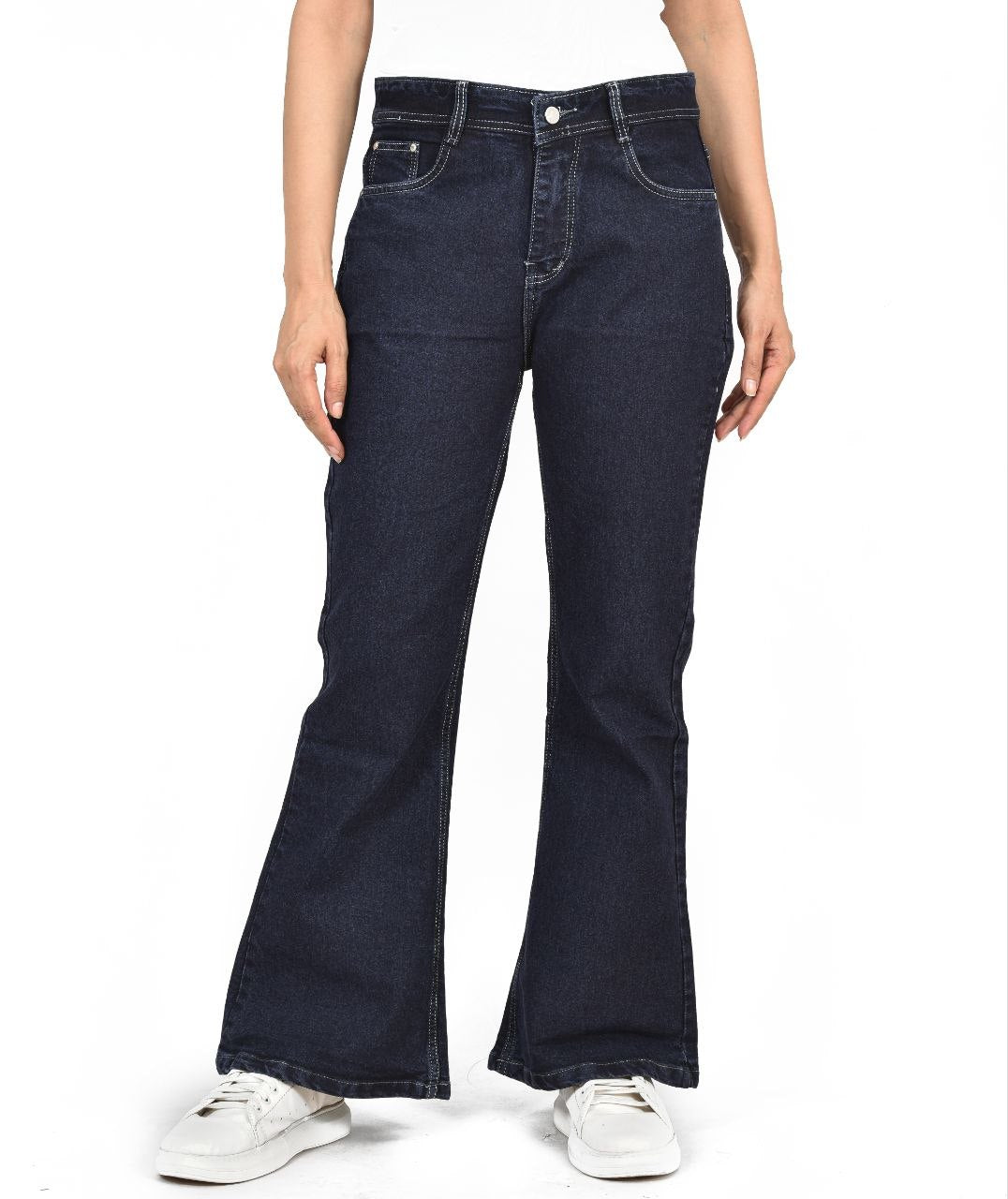 Jerry Navy Blue Bootcut Jeans