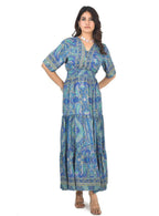Medusa blu middie dress