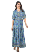 Medusa blu middie dress