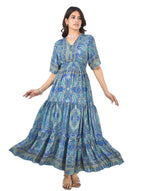 Medusa blu middie dress