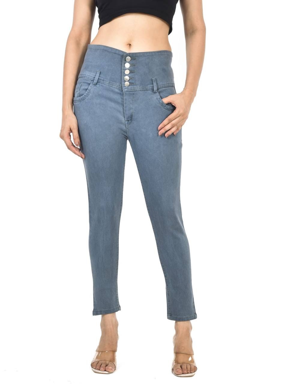 RO-1 Grey skin fit jeans