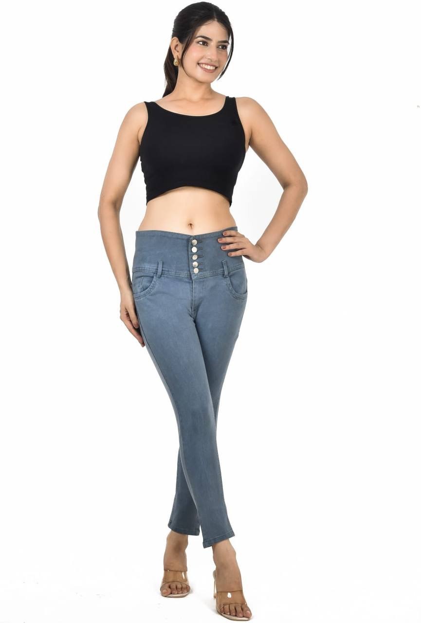 RO-1 Grey skin fit jeans