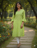 PRT Plain Original Lakhnavi Angrakha Kurti