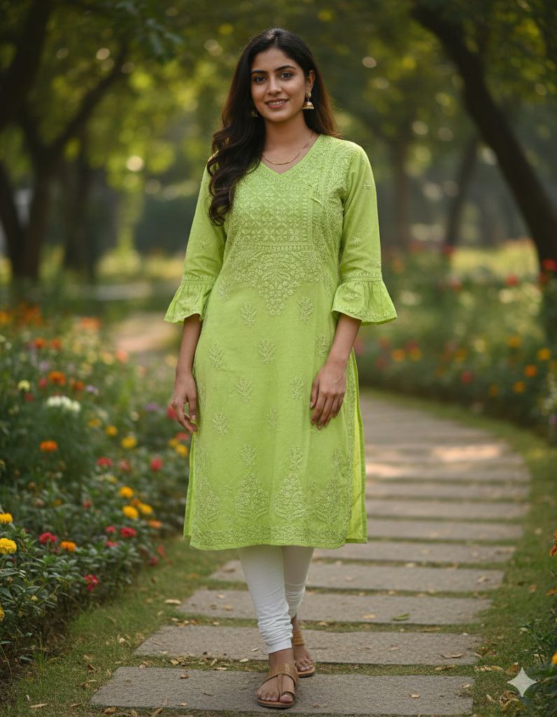 PRT Plain Original Lakhnavi Angrakha Kurti