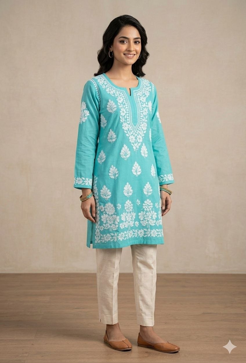 Frj Short  Original Lakhnavi Kurti