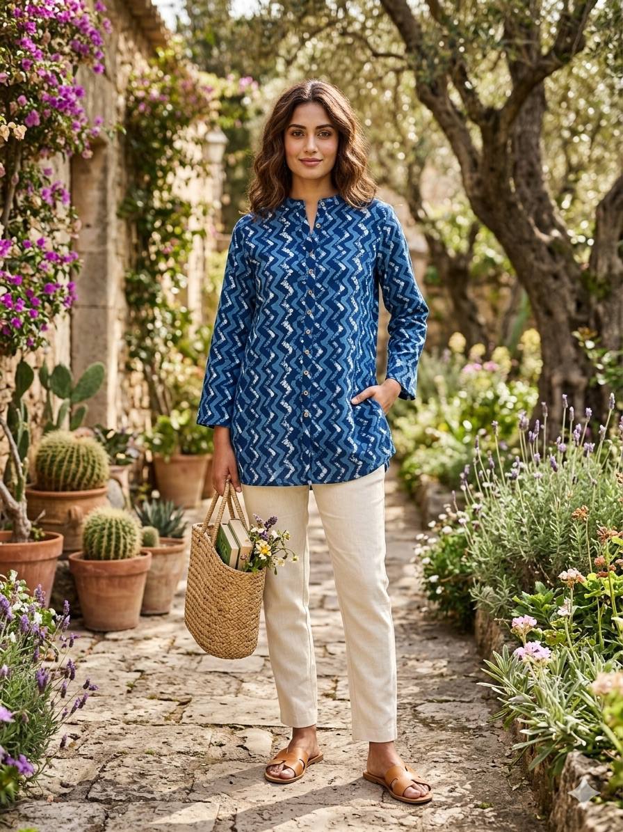 Ind Ikkat Kurti