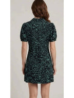 VIV26-226BLK V Neck Dress