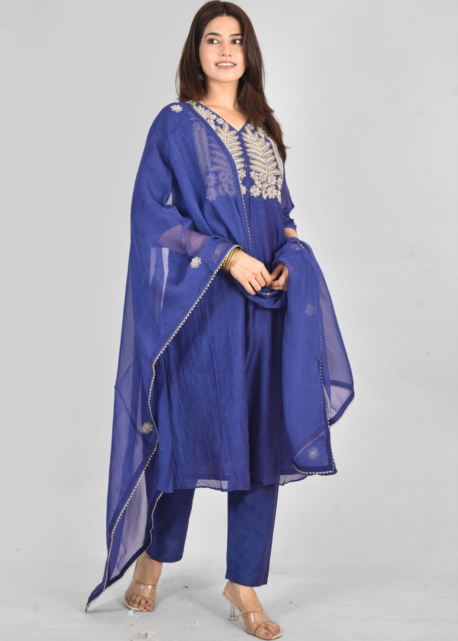 Blu Rajrani Mulchenderi Suit