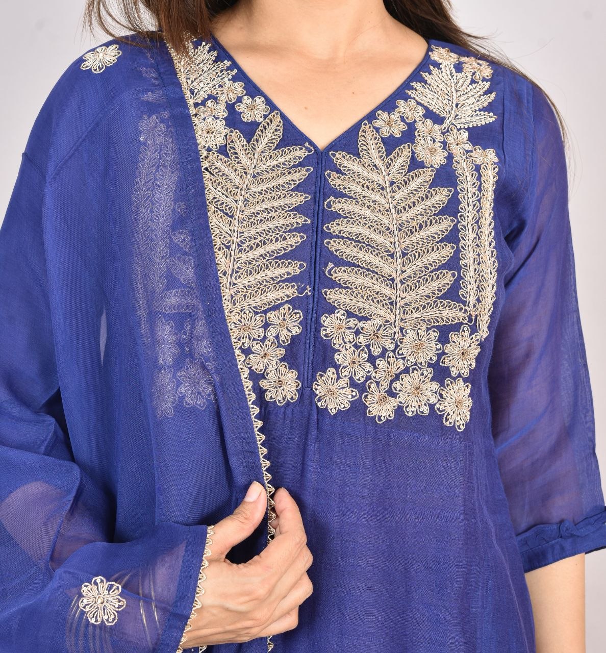 Blu Rajrani Mulchenderi Suit