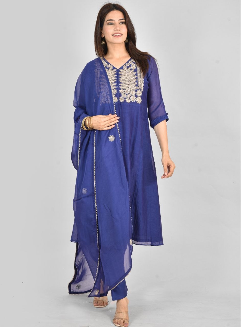 Blu Rajrani Mulchenderi Suit