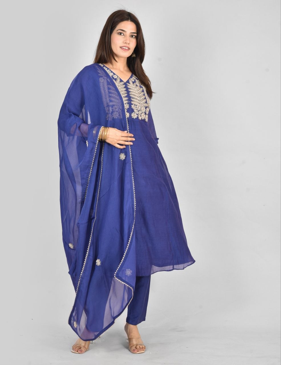 Blu Rajrani Mulchenderi Suit