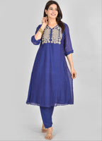 Blu Rajrani Mulchenderi Suit
