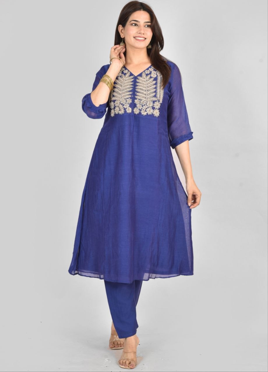 Blu Rajrani Mulchenderi Suit