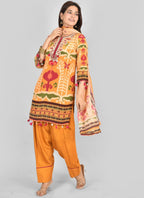 Musturd Pure Chinon Suit