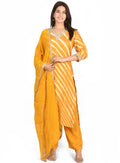 Ylw Gota Pure Chinon Suit