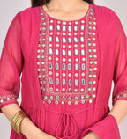 Pnk Mirror Work Mulchenderi Suit