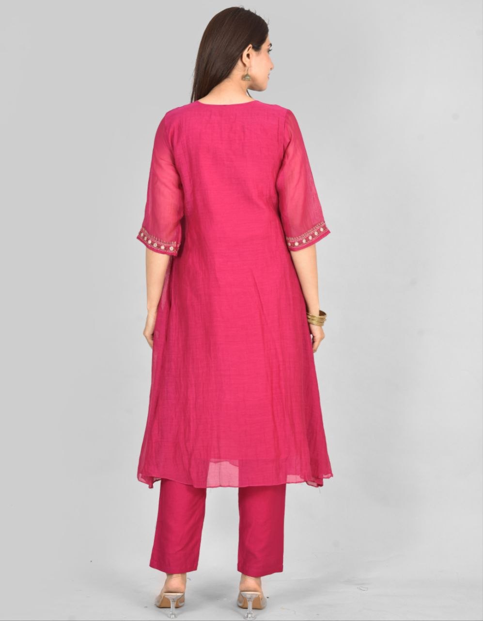 Pnk Mirror Work Mulchenderi Suit