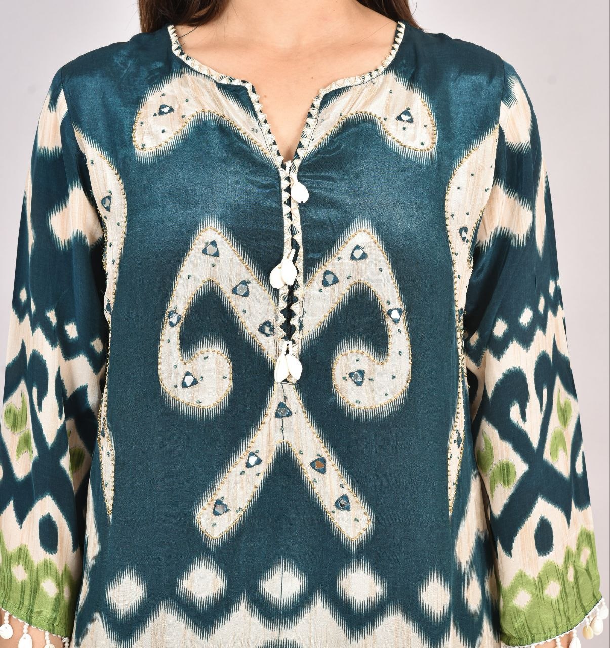 Bkg Digital Print Pure Chinon Suit