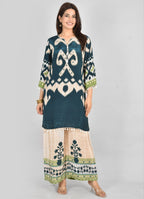 Bkg Digital Print Pure Chinon Suit