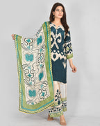 Bkg Digital Print Pure Chinon Suit