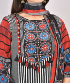 Rbk Digital Print Pure Chinon Suit