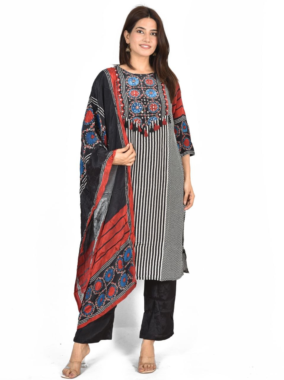 Rbk Digital Print Pure Chinon Suit