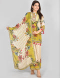 Pg Flora Tussel Chinon Digital Print Suit
