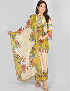 Pg Flora Tussel Chinon Digital Print Suit