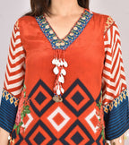 Mustard Codi Chinon Digital Print  Suit