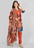 Mustard Codi Chinon Digital Print  Suit