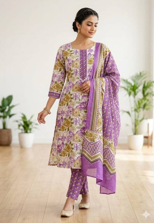 Lav Cotton Suits