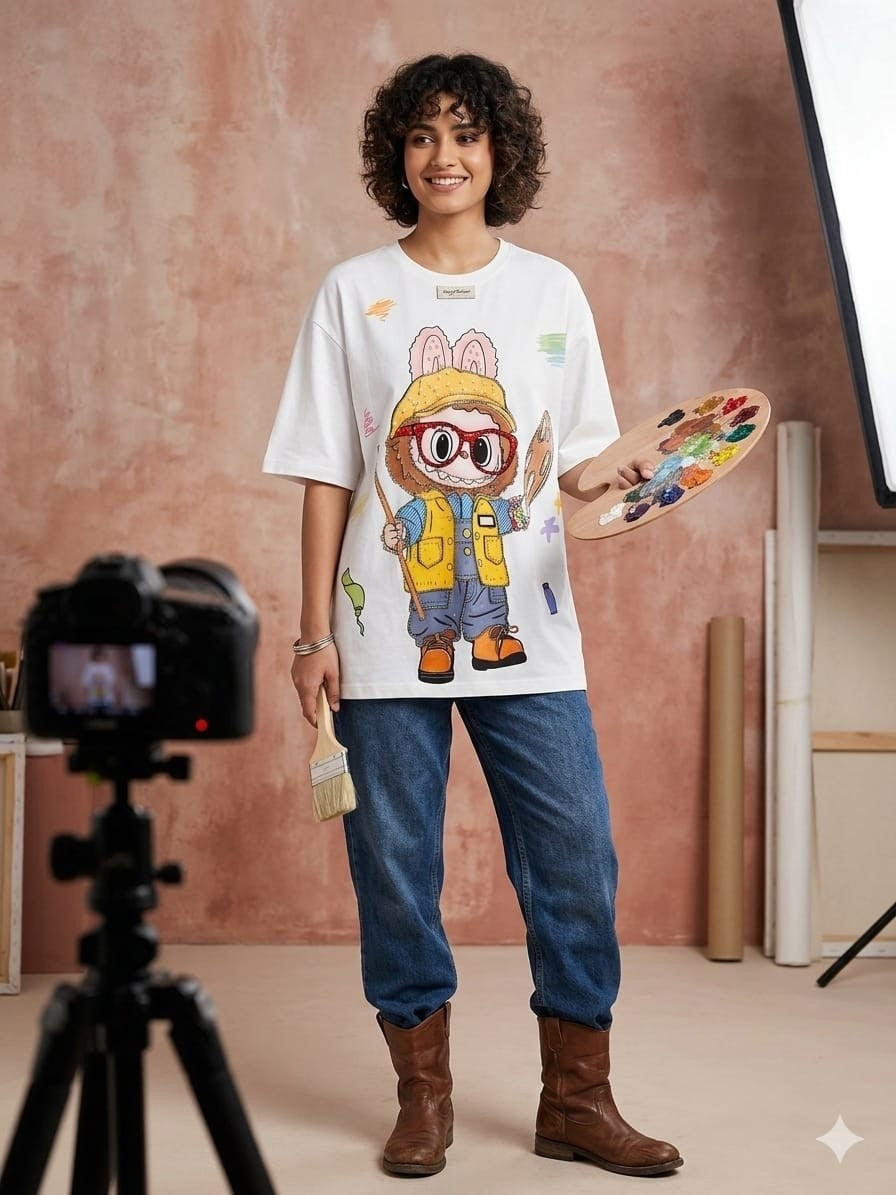 Labubu-1 WHT T Shirt