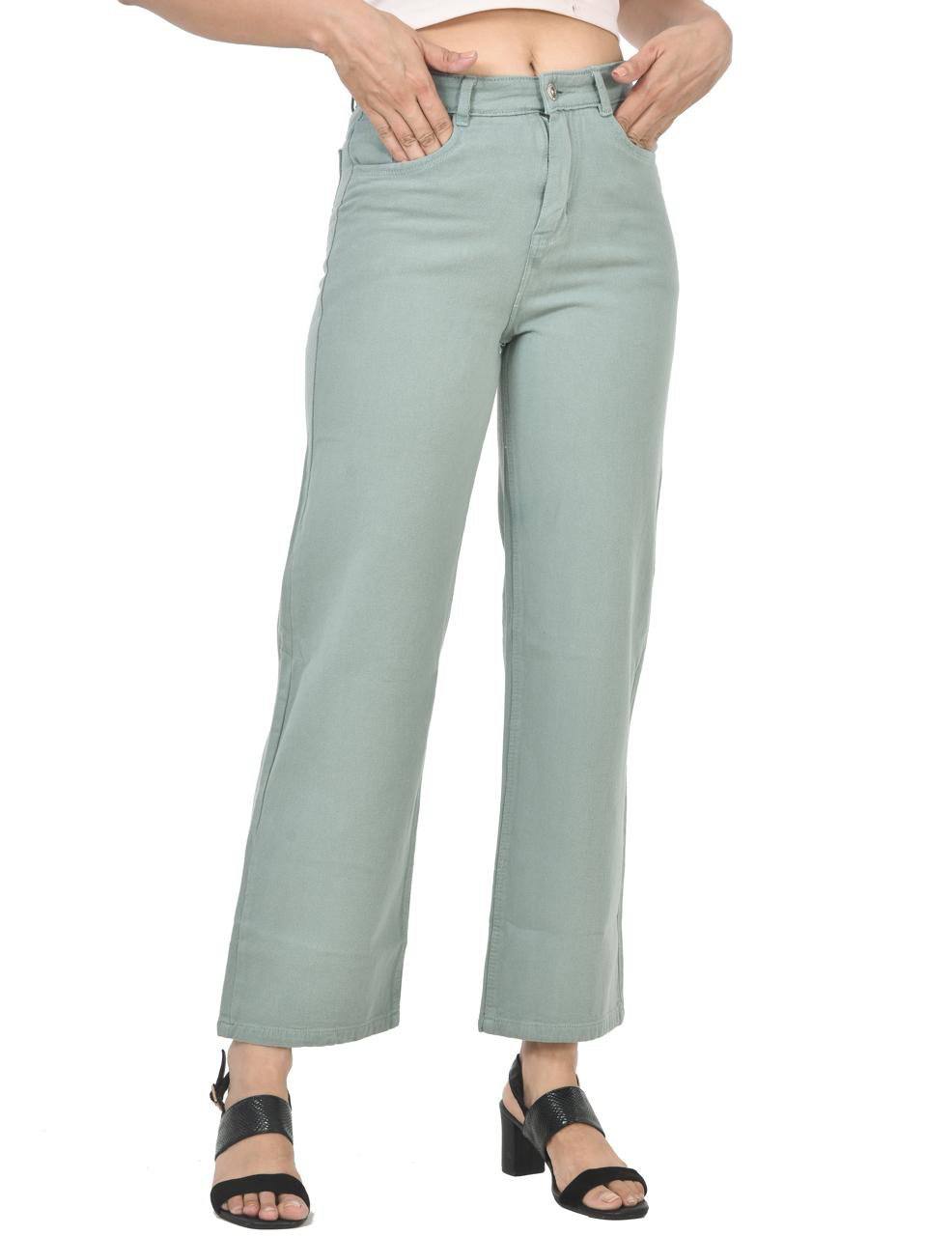 pista green jeans
