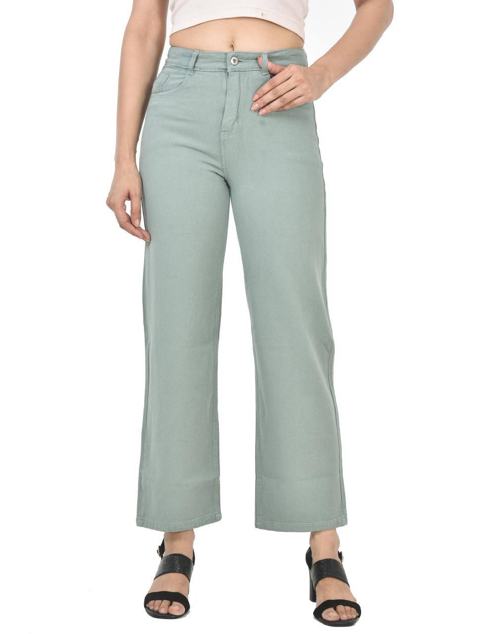 pista green jeans