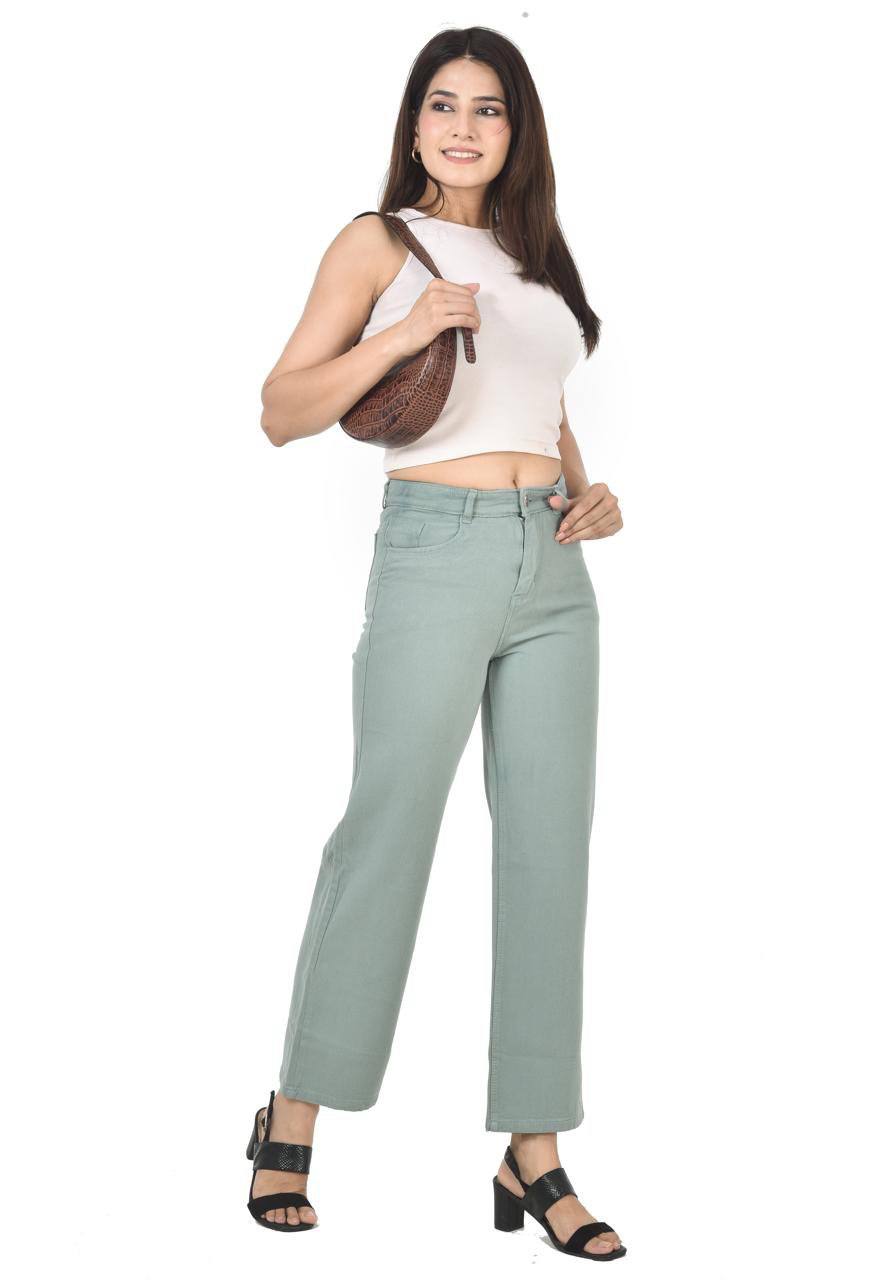 pista green jeans