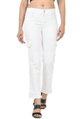 Off white narrowfit side pocket jeans
