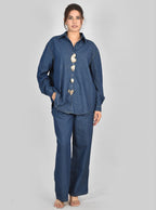 Funky broaches denim co-ord sets