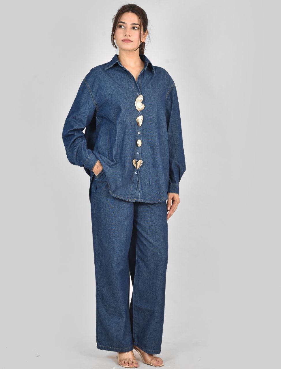 Funky broaches denim co-ord sets
