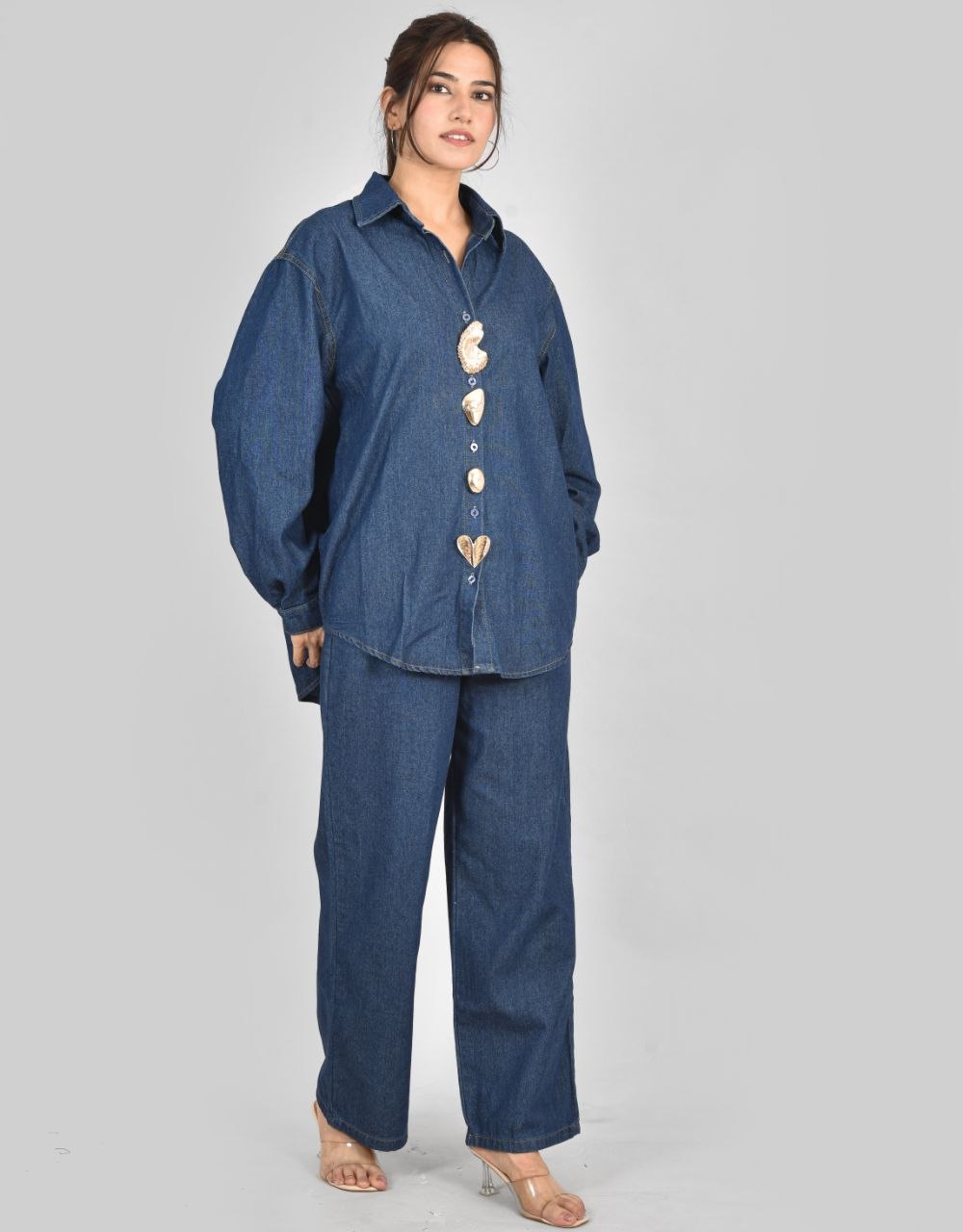 Funky broaches denim co-ord sets