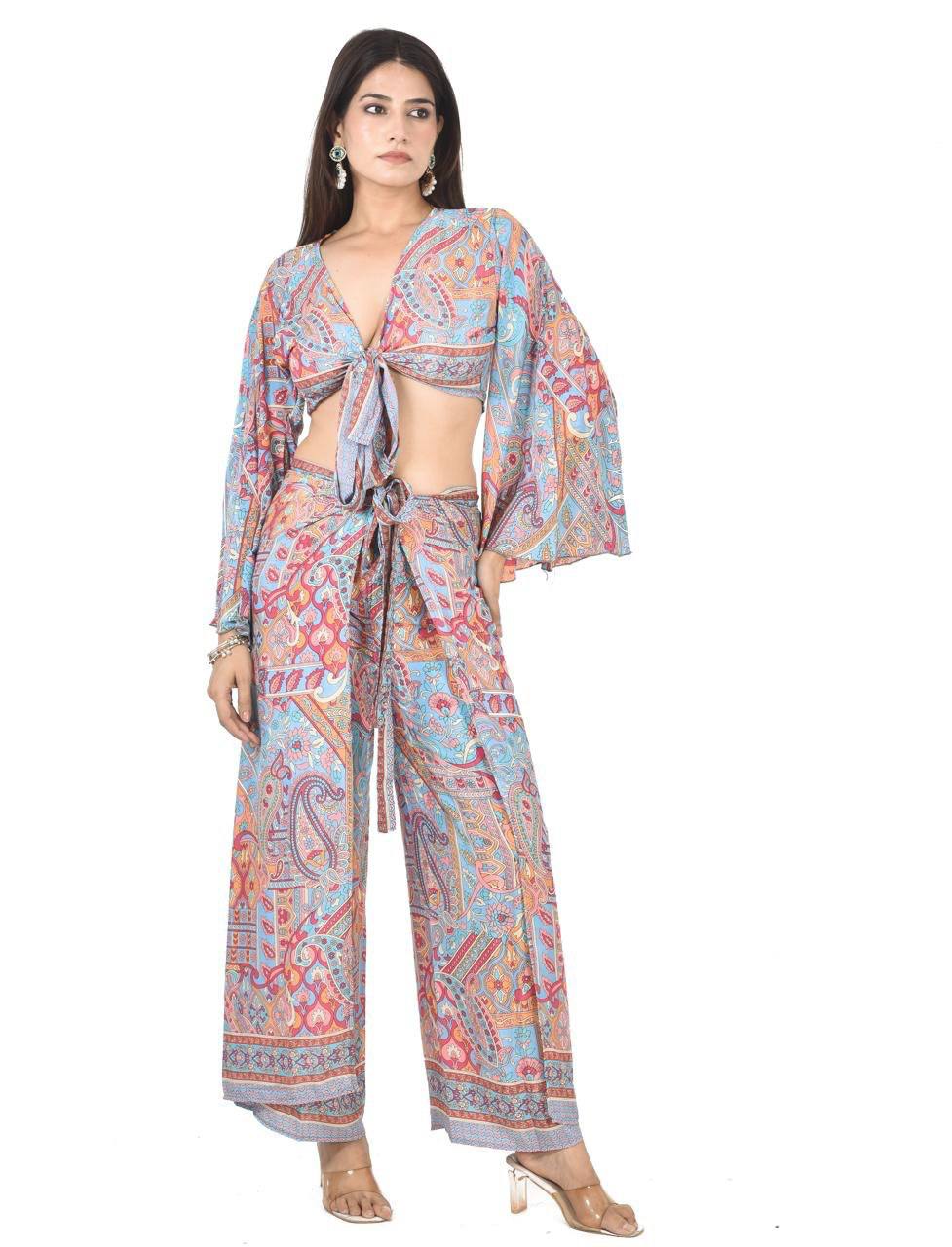 Kelly TQ PNG Tie up co-ord set