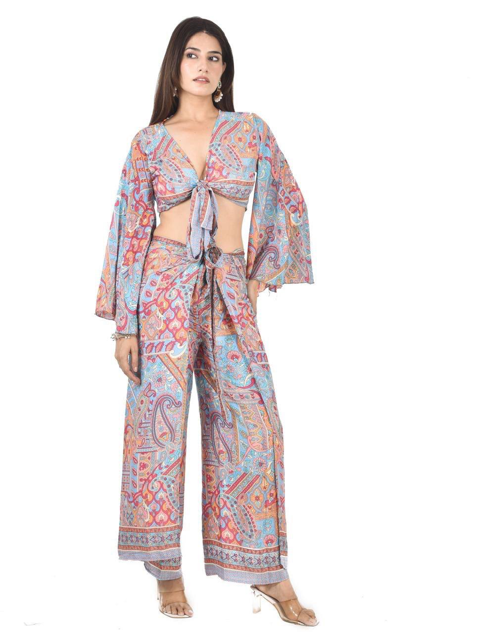 Kelly TQ PNG Tie up co-ord set