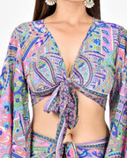 Kelly PNK Tie up co-ord set