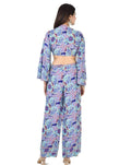 Kelly LAV-BL Tie up co-ord set