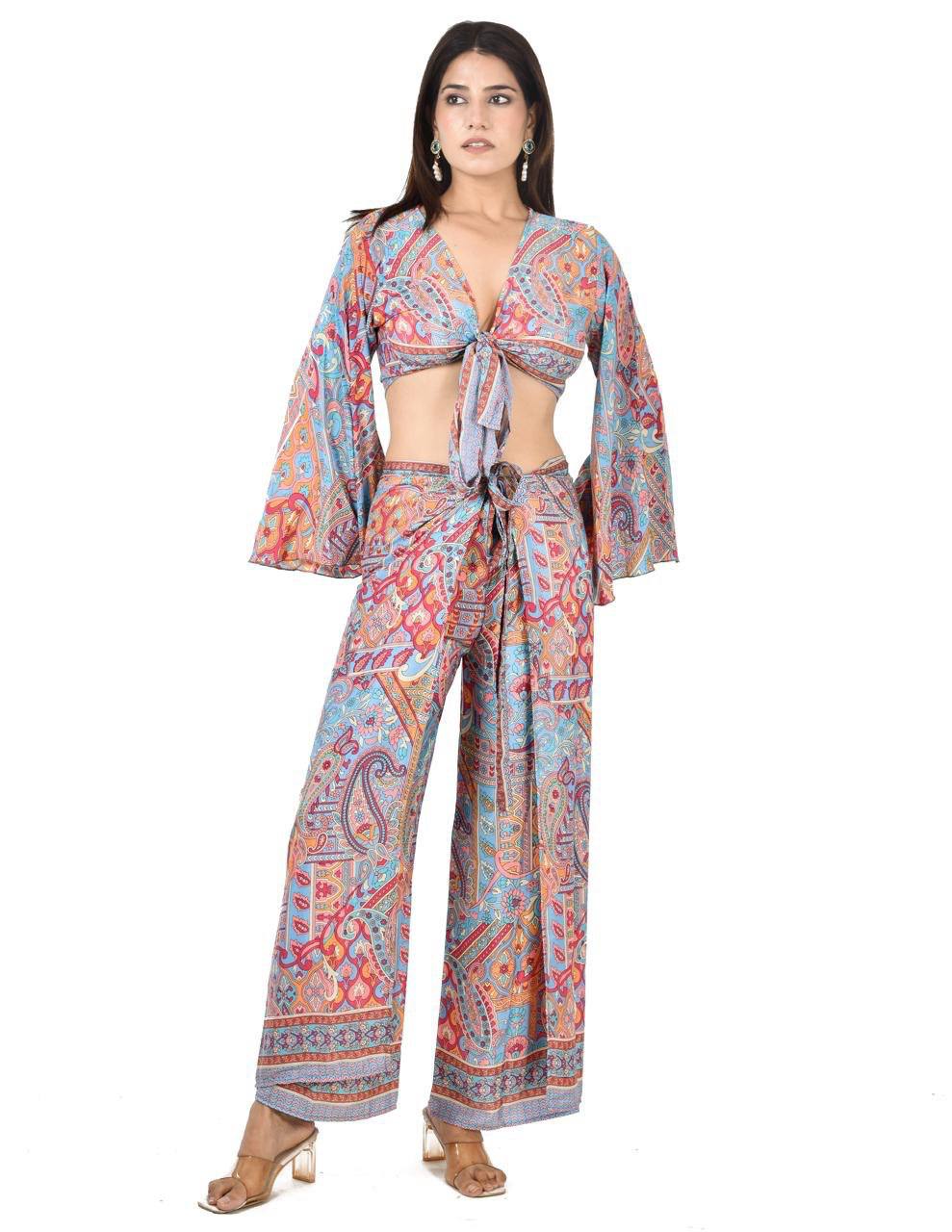 Kelly TQ PNG Tie up co-ord set