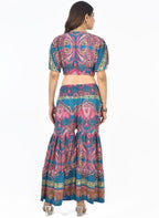 KYLIE PNK SHARARA CO-ORD SET