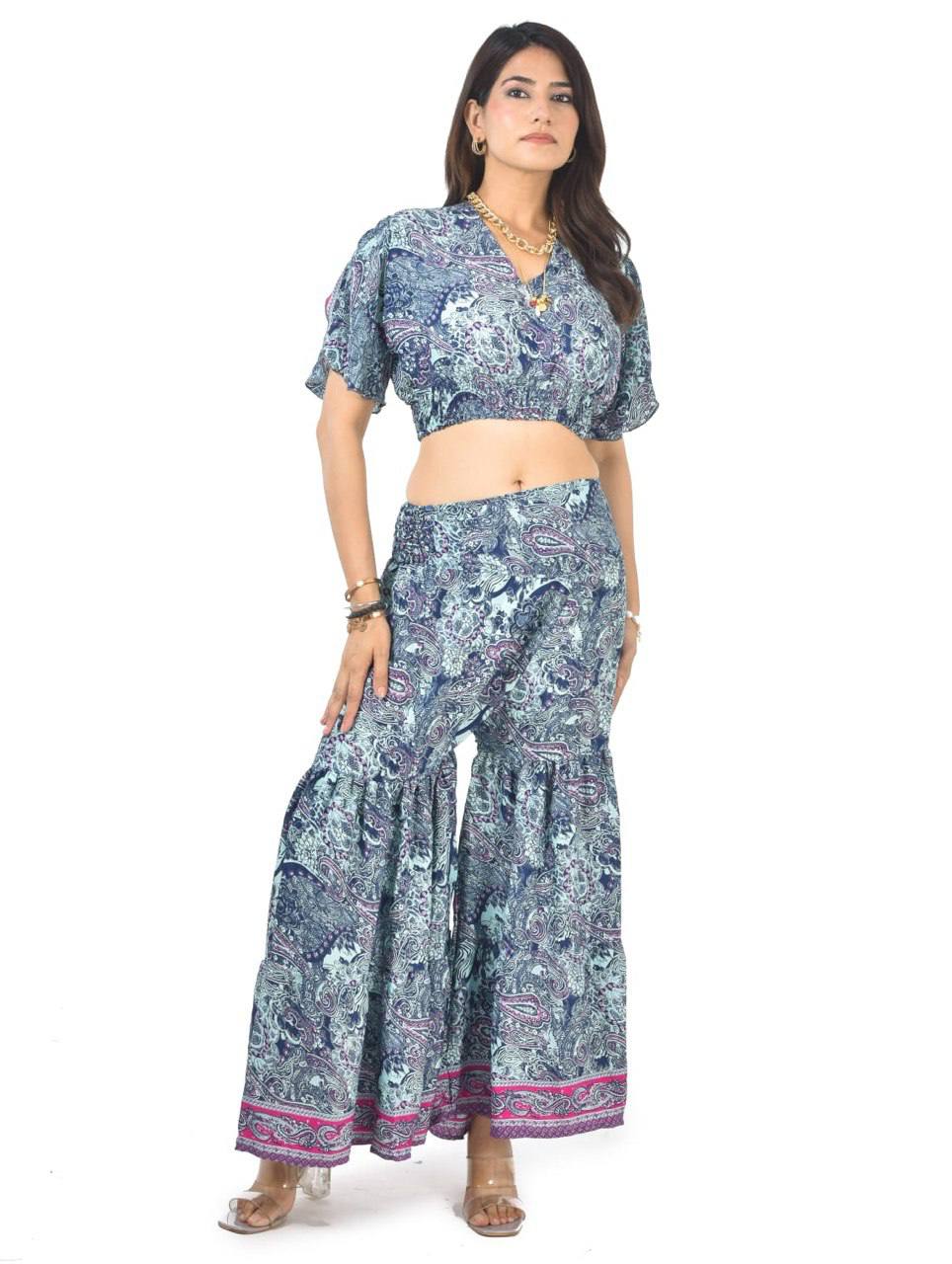 KYLIE CAR SHARARA CO-ORD SET