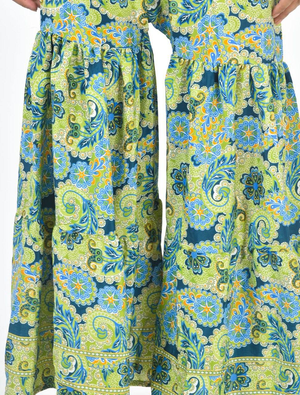 KYLIE GRN SHARARA CO-ORD SET