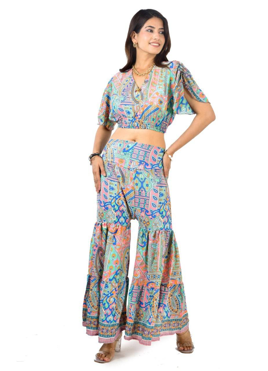 KYLIE PISTA SHARARA CO-ORD SET