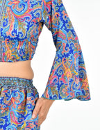 KATE BLU BOBBIN TOP CO-ORD SET