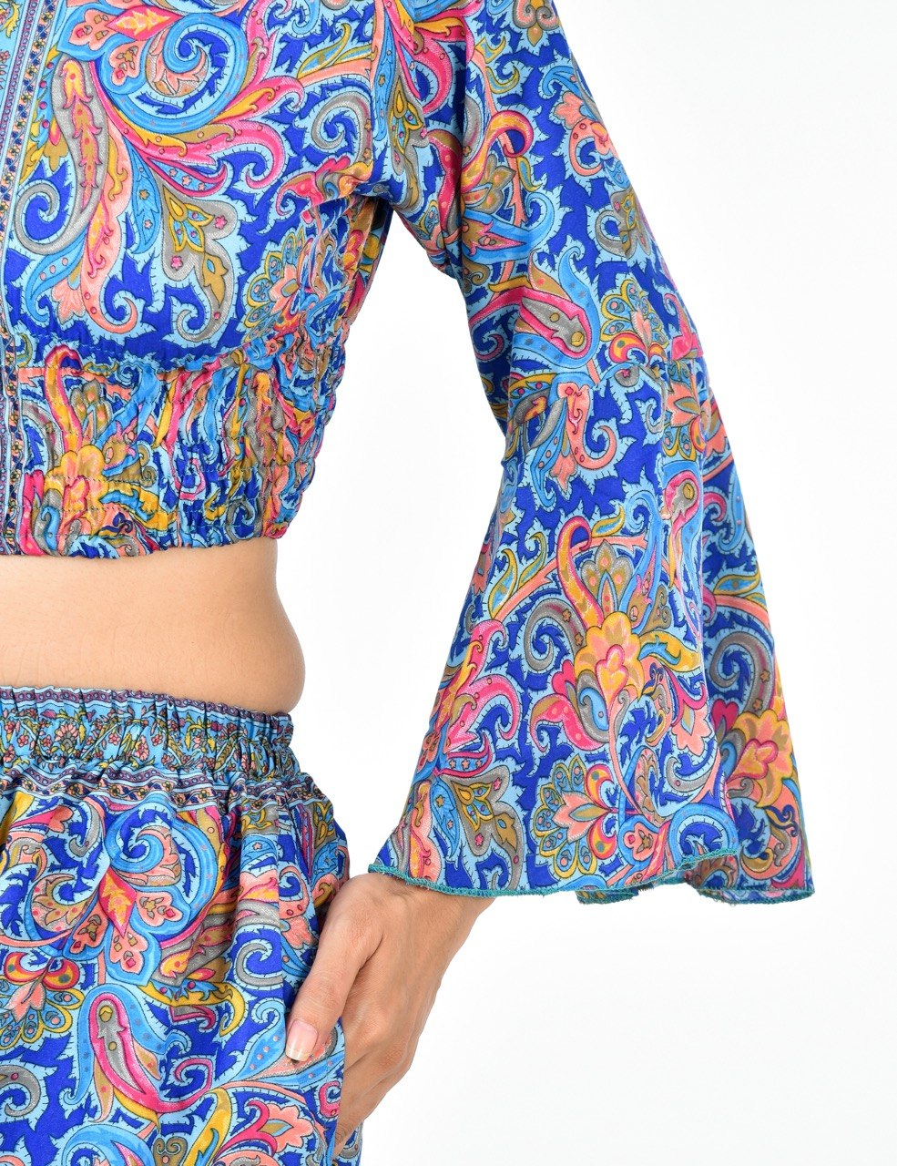 KATE BLU BOBBIN TOP CO-ORD SET
